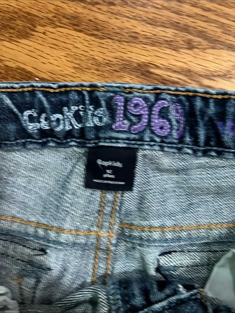 GAP Girls Blue Denim Distressed Jeans Sz 12 Plus Adjustable Waist EUC 2 Pairs